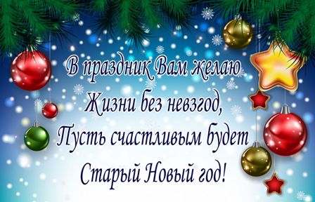 Глава МО Новогиреево Владимир Чикунов поздравил жителей района со Старым Новым годом