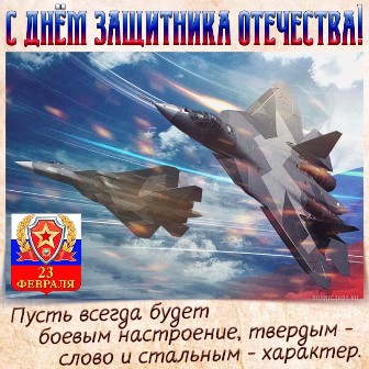 Новогиреевцев поздравили с Днём Защитника Отечества