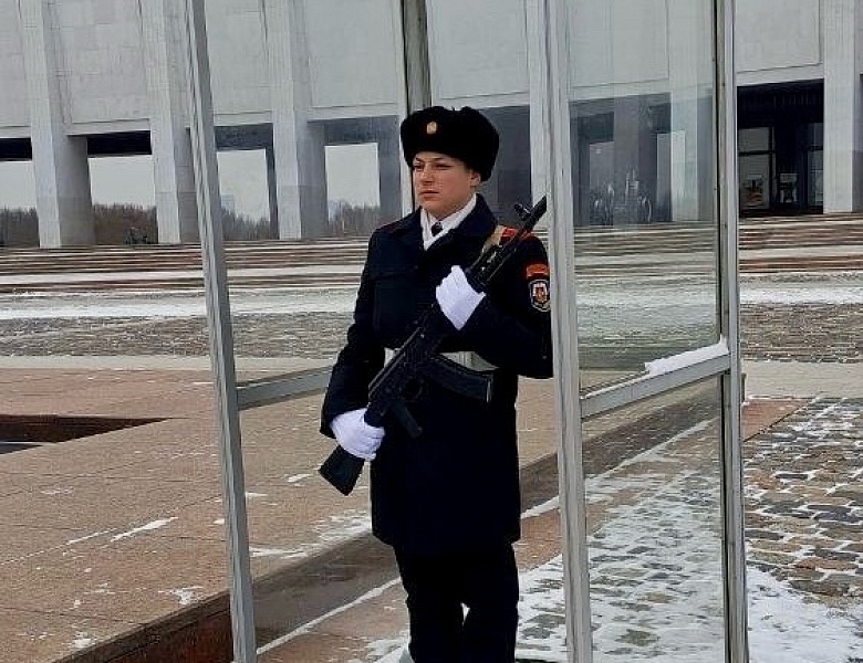 Юные новогиреевские кадеты из многодетных семей отстояли Вахту Памяти на Поклонной горе
