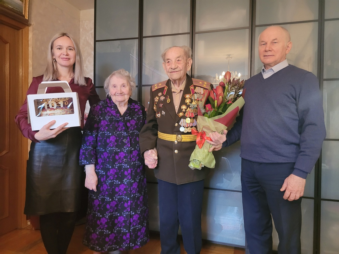 Участнику Великой Отечественной войны из Новогиреева исполнился 101 год