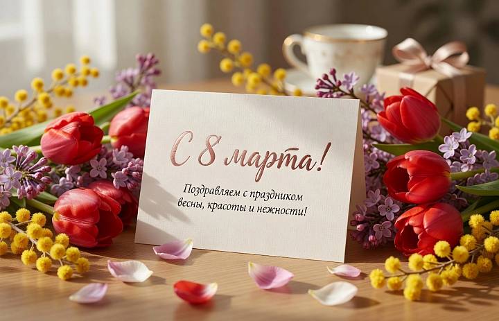 Глава муниципального округа Новогиреево Владимир Чикунов поздравил женщин с 8 марта