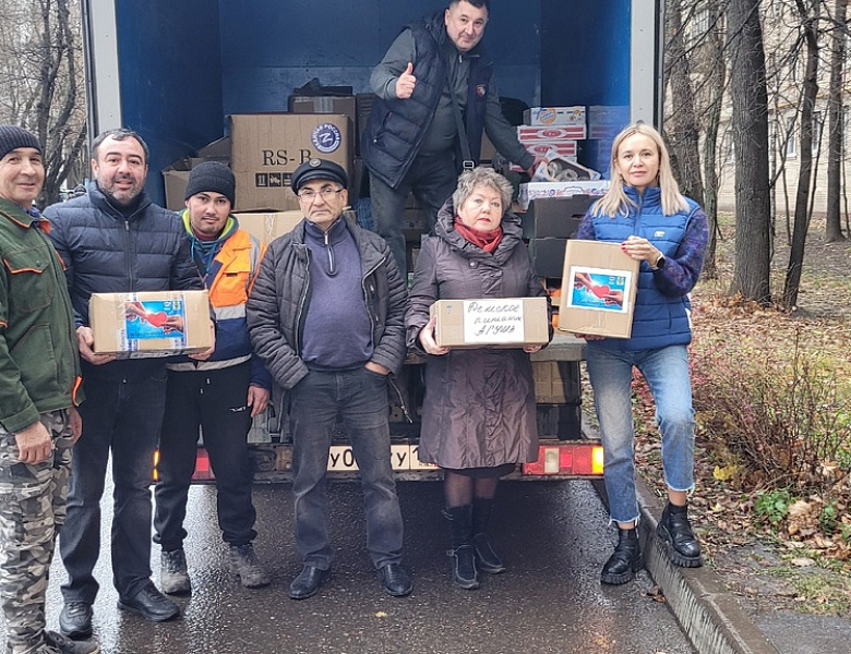 Депутаты СД МО Новогиреево отвезли гуманитарный груз беженцам из Курской области