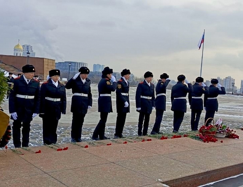 Юные новогиреевские кадеты из многодетных семей отстояли Вахту Памяти на Поклонной горе