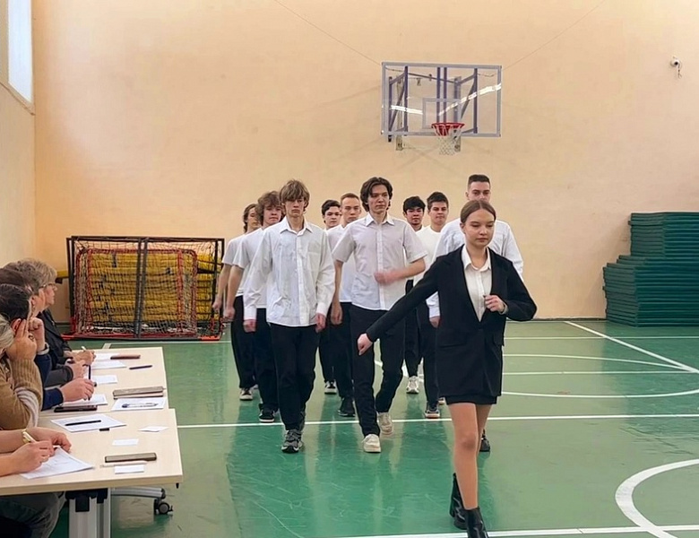 В Технологическом колледже № 24 прошёл Смотр строя и песни, посвящённый Дню защитников Отечества