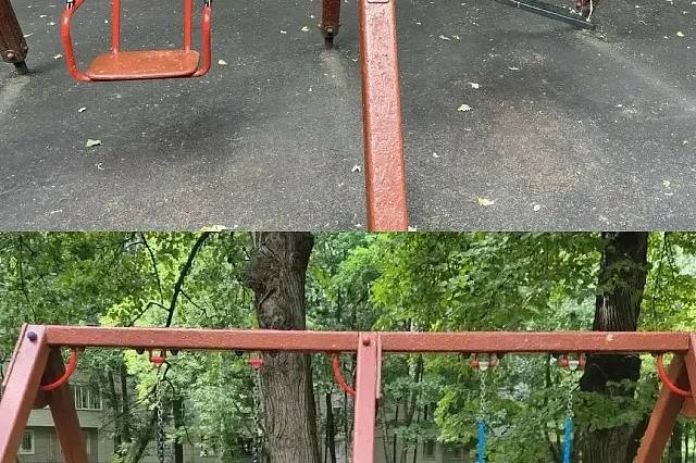 Благодаря помощи муниципального депутата, быстро решен вопрос ремонта качелей на детской площадке
