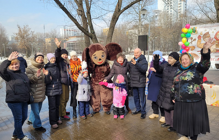 В Новогирееве жители активно и весело проводили зиму и встретили весну