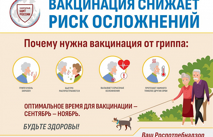 Не забудьте сделать прививку от гриппа!	